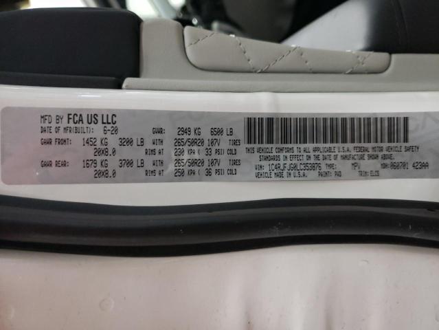 1C4RJFJG0LC353876 - 2020 JEEP GRAND CHER SUMMIT Ağ foto 14