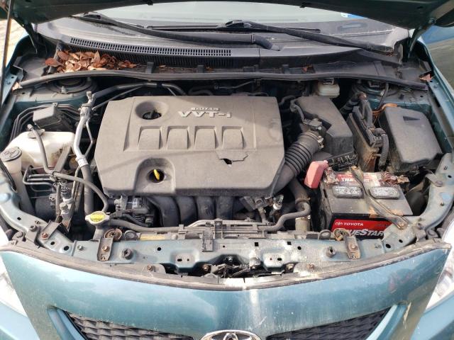 JTDBL40E899026390 - 2009 TOYOTA COROLLA BASE TEAL photo 11