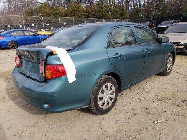 JTDBL40E899026390 - 2009 TOYOTA COROLLA BASE TEAL photo 3