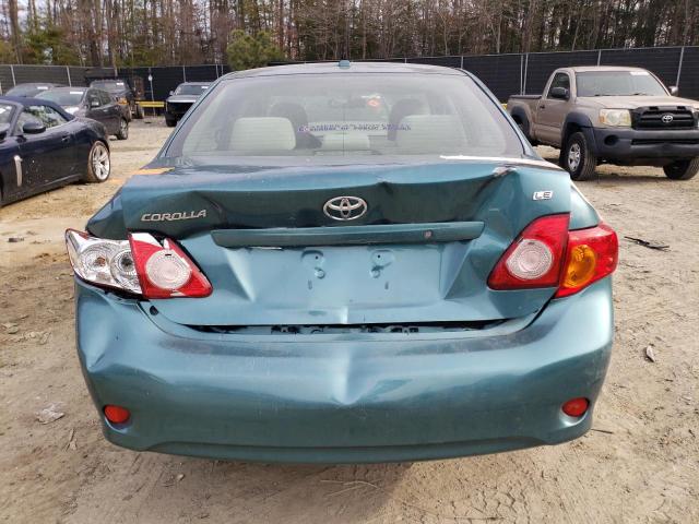 JTDBL40E899026390 - 2009 TOYOTA COROLLA BASE TEAL photo 6