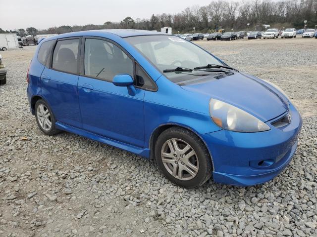 JHMGD38628S013487 - 2008 HONDA FIT SPORT BLUE photo 4