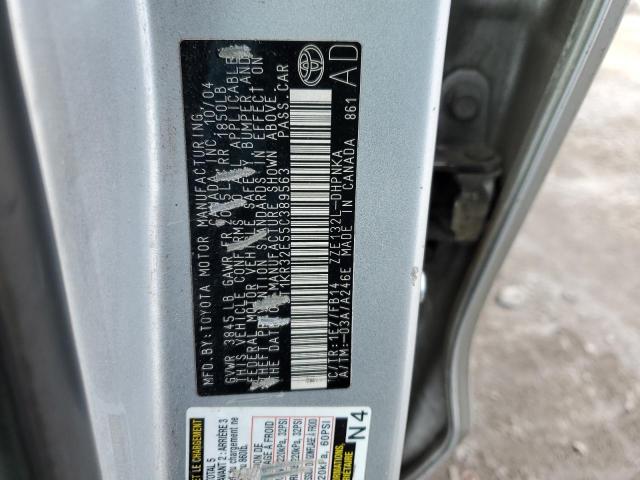 2T1KR32E55C389563 - 2005 TOYOTA MATRIX XR SILVER photo 13