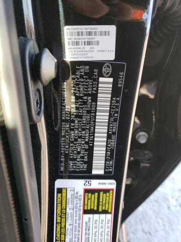 4T1G11AK0PU781909 - 2023 TOYOTA CAMRY SE NIGHT SHADE BLACK photo 12