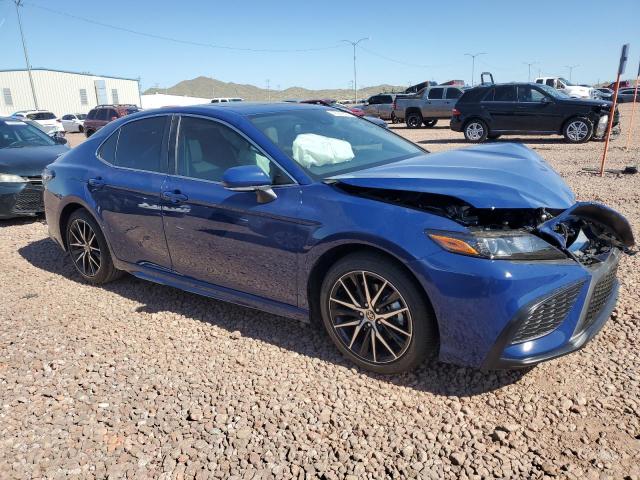 4T1S11AK4RU221050 - 2024 TOYOTA CAMRY SE NIGHT SHADE BLUE photo 4