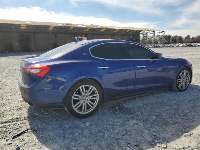 ZAM57XSA8G1184362 - 2016 MASERATI GHIBLI BLUE photo 3