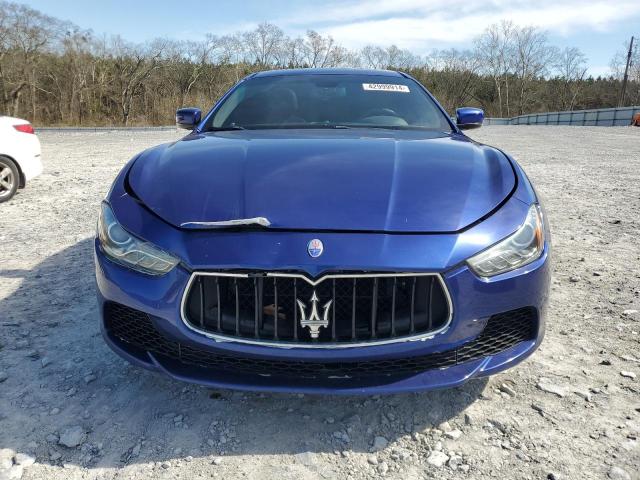 ZAM57XSA8G1184362 - 2016 MASERATI GHIBLI BLUE photo 5