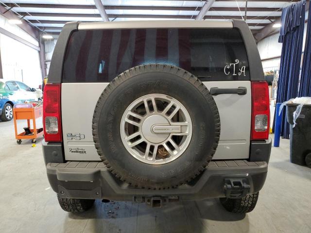 5GTDN13E378175069 - 2007 HUMMER H3 GRAY photo 6