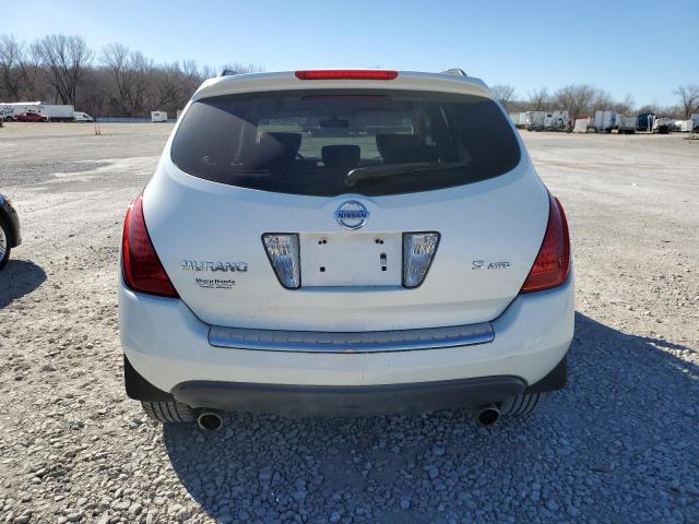 JN8AZ08W27W636692 - 2007 NISSAN MURANO SL CREAM photo 6