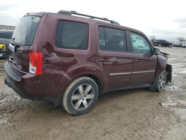 5FNYF4H99DB057414 - 2013 HONDA PILOT TOURING MAROON photo 3