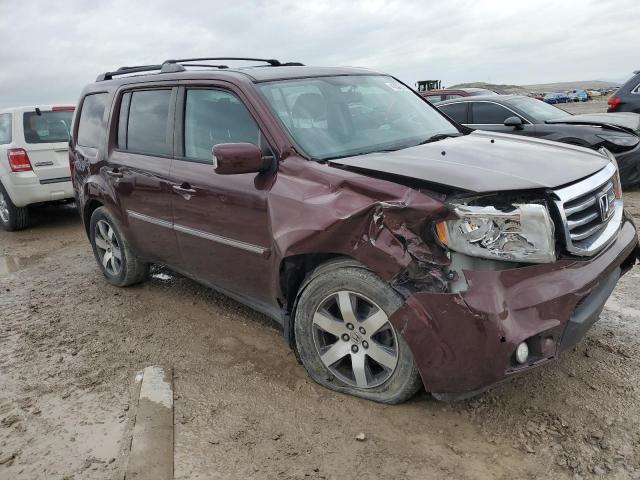 5FNYF4H99DB057414 - 2013 HONDA PILOT TOURING MAROON photo 4