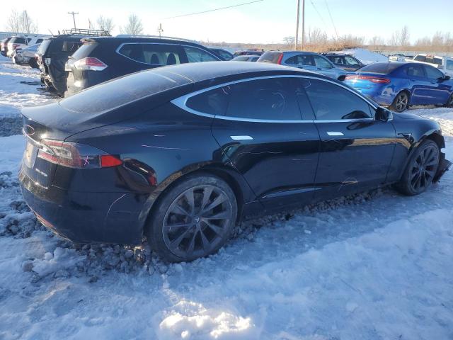 5YJSA1E2XMF426825 - 2021 TESLA MODEL S BLACK photo 3