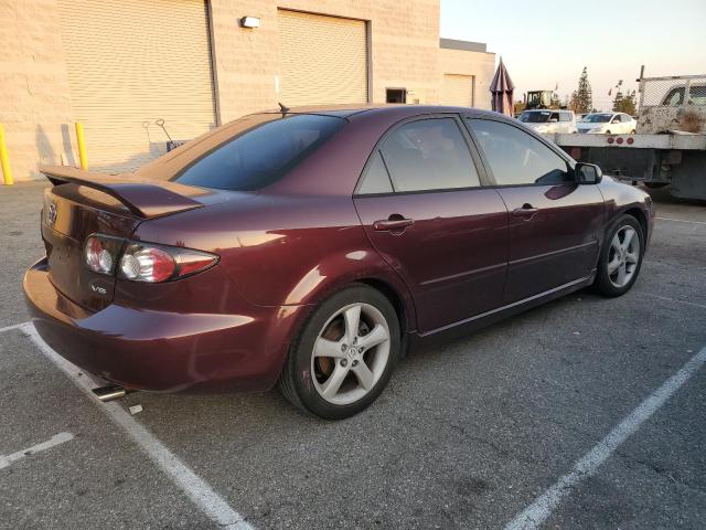 1YVHP80D865M20661 - 2006 MAZDA 6 S MAROON photo 3