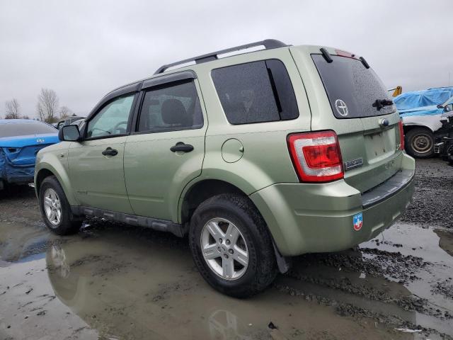 1FMCU49HX8KB75160 - 2008 FORD ESCAPE HEV GREEN photo 2