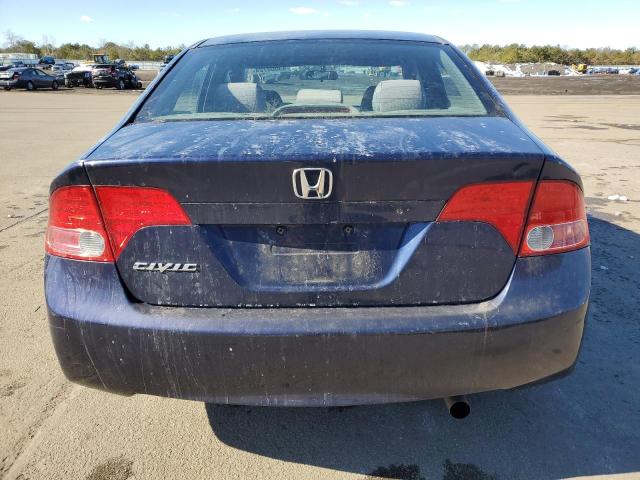 1HGFA16548L047477 - 2008 HONDA CIVIC LX BLUE photo 6