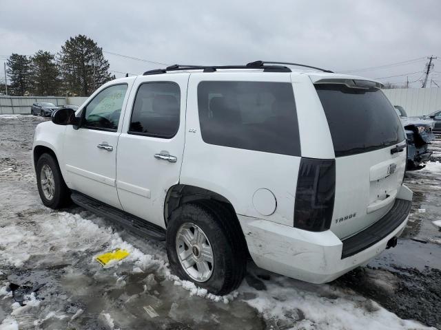 1GNFK13067J375893 - 2007 CHEVROLET TAHOE K1500 WHITE photo 2