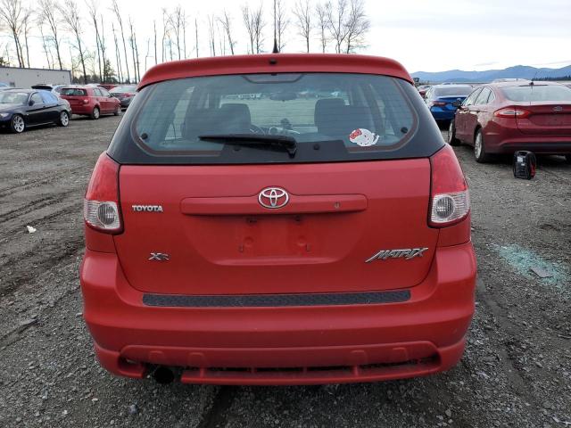 2T1KR32E64C168701 - 2004 TOYOTA COROLLA MA XR RED photo 6