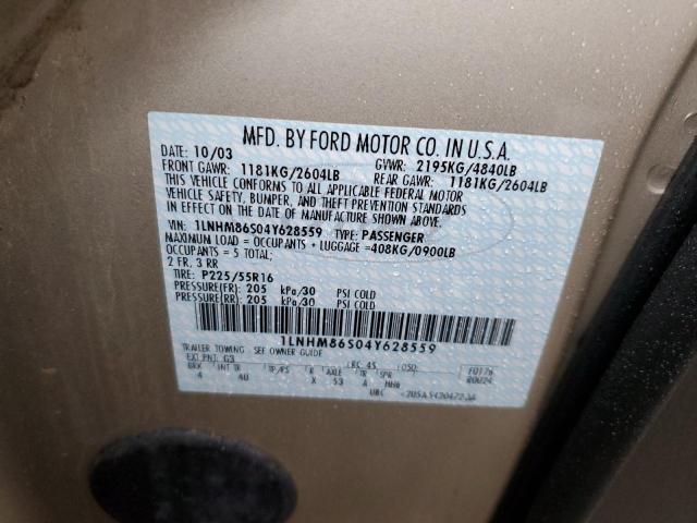 1LNHM86S04Y628559 - 2004 LINCOLN LS 米色 照片 12