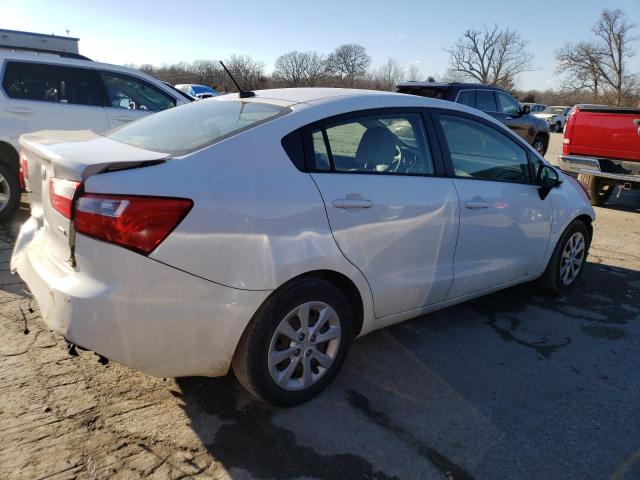 KNADM4A32D6291025 - 2013 KIA RIO LX WHITE photo 3