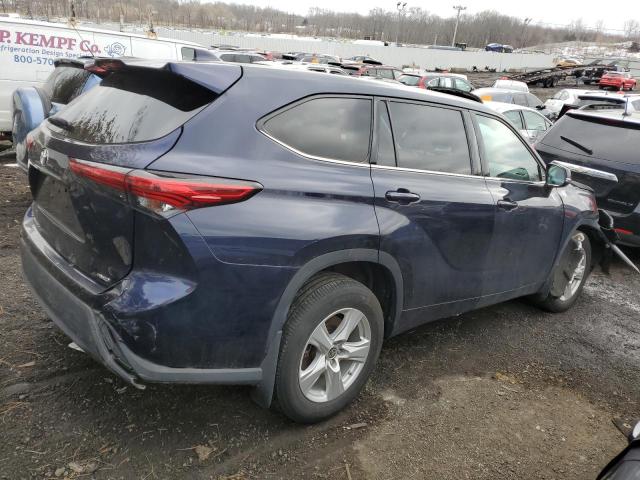 5TDCZRBHXLS047855 - 2020 TOYOTA HIGHLANDER L BLUE photo 3