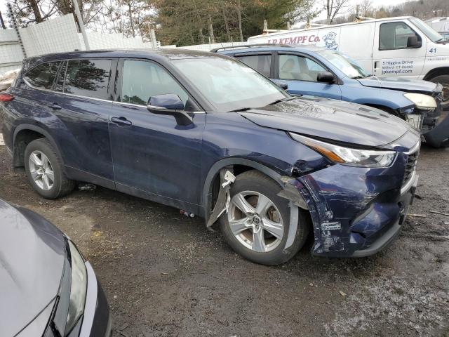 5TDCZRBHXLS047855 - 2020 TOYOTA HIGHLANDER L BLUE photo 4