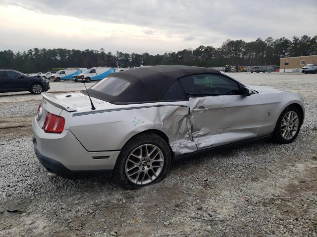 1ZVBP8EM0C5216806 - 2012 FORD MUSTANG SILVER photo 3