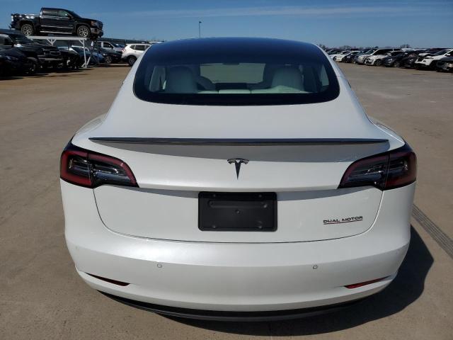 5YJ3E1EC6NF293399 - 2022 TESLA MODEL 3 WHITE photo 6