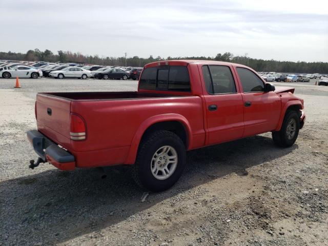 1D7HL38NX3S197365 - 2003 DODGE DAKOTA QUAD SPORT RED photo 3