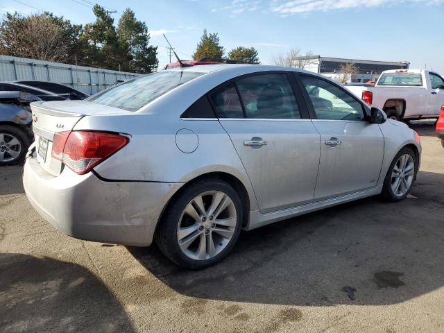 1G1PH5SC5C7384079 - 2012 CHEVROLET CRUZE LTZ SILVER photo 3