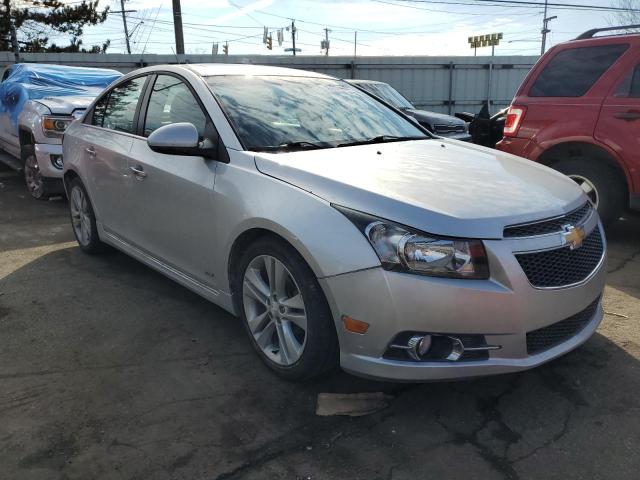 1G1PH5SC5C7384079 - 2012 CHEVROLET CRUZE LTZ SILVER photo 4