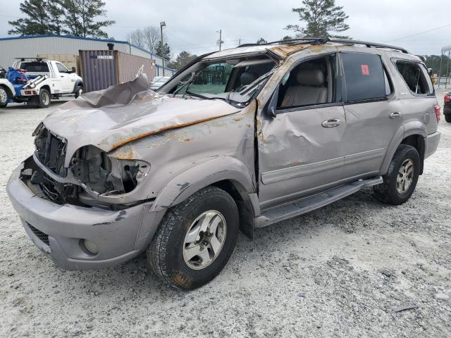 5TDZT38AX2S124600 - 2002 TOYOTA SEQUOIA LIMITED GRAY photo 1