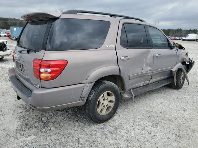 5TDZT38AX2S124600 - 2002 TOYOTA SEQUOIA LIMITED GRAY photo 3