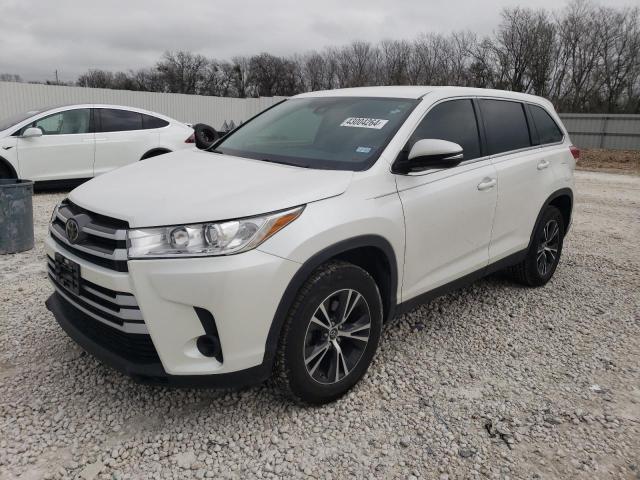 5TDZARFH6KS049385 - 2019 TOYOTA HIGHLANDER LE WHITE photo 1