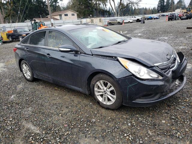 5NPEB4AC3EH917668 - 2014 HYUNDAI SONATA GLS CHARCOAL photo 4