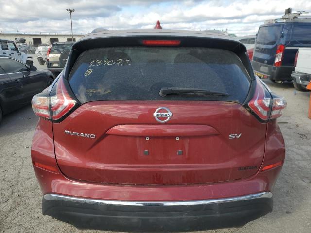 5N1AZ2MG3JN139021 - 2018 NISSAN MURANO S RED photo 6