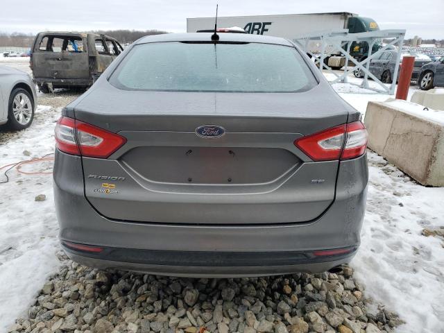 1FA6P0H74E5371153 - 2014 FORD FUSION SE GRAY photo 6