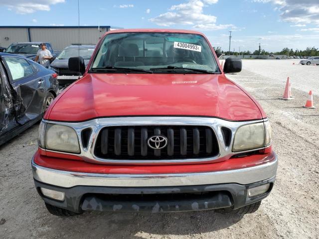 5TESM92N31Z821265 - 2001 TOYOTA TACOMA XTRACAB PRERUNNER RED photo 5