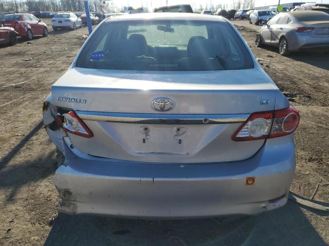 2T1BU4EE1BC746104 - 2011 TOYOTA COROLLA BASE SILVER photo 6