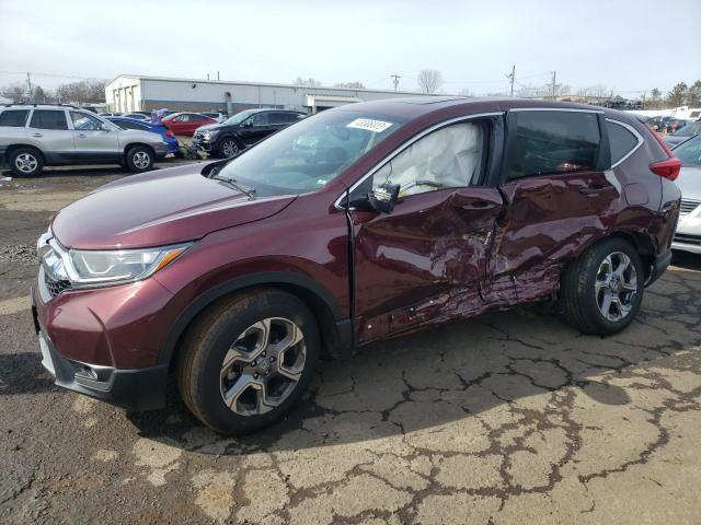 5J6RW2H89KL024143 - 2019 HONDA CR-V EXL MAROON photo 1