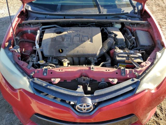 5YFBURHE9FP350114 - 2015 TOYOTA COROLLA L RED photo 11