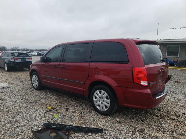 2C4RDGBG7FR517101 - 2015 DODGE GRAND CARA SE RED photo 2