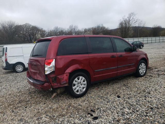 2C4RDGBG7FR517101 - 2015 DODGE GRAND CARA SE RED photo 3