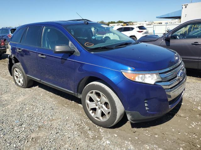 2FMDK4GC0EBA34766 - 2014 FORD EDGE SE BLUE photo 4