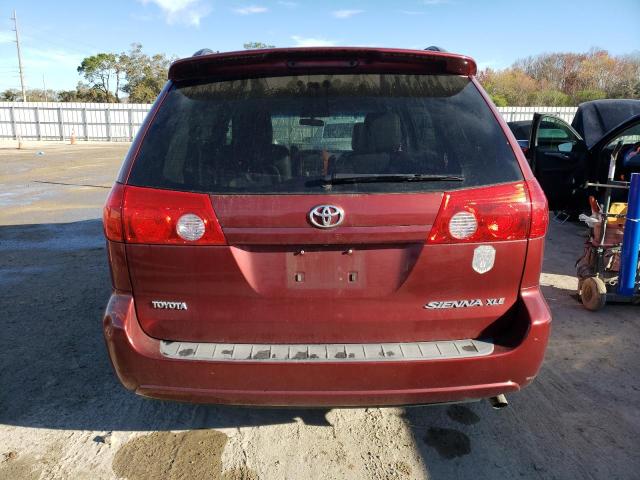 5TDYK4CC5AS334436 - 2010 TOYOTA SIENNA XLE RED photo 6