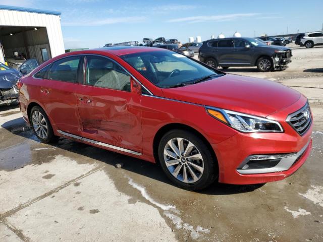 5NPE34AFXHH503007 - 2017 HYUNDAI SONATA SPORT RED photo 4