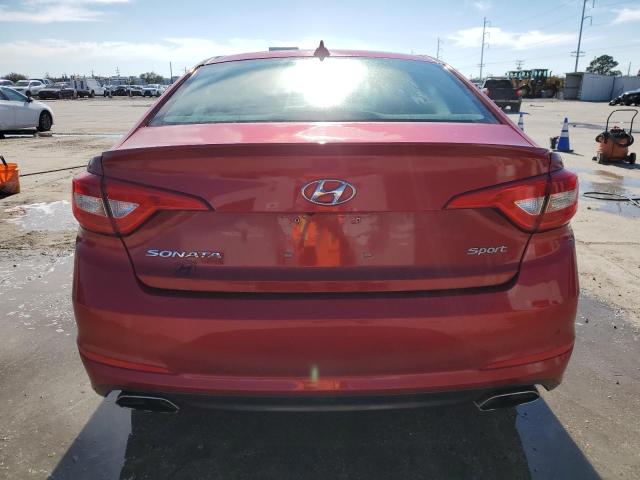 5NPE34AFXHH503007 - 2017 HYUNDAI SONATA SPORT RED photo 6