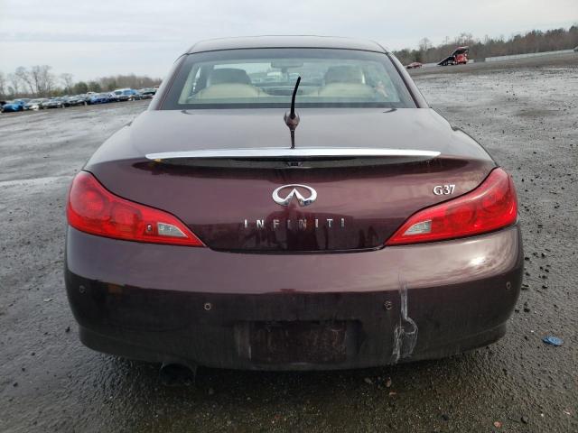 JN1CV6FE5AM354002 - 2010 INFINITI G37 BASE/S BASE MAROON photo 6