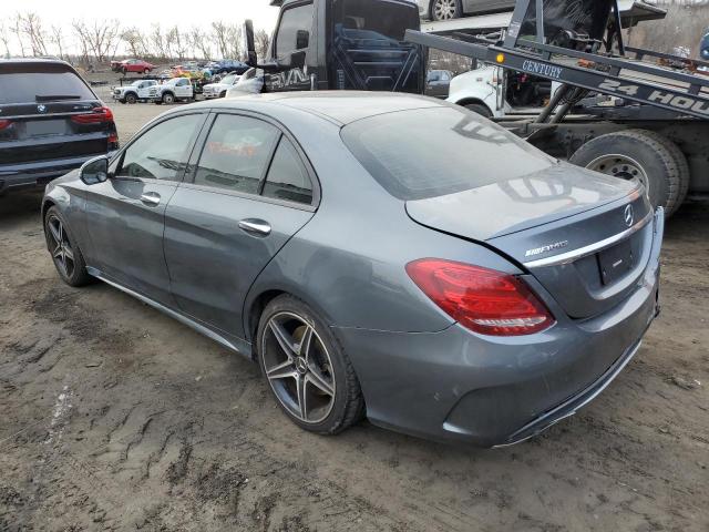 55SWF6EB4HU232134 - 2017 MERCEDES-BENZ C 43 4MATIC AMG GRAY photo 2