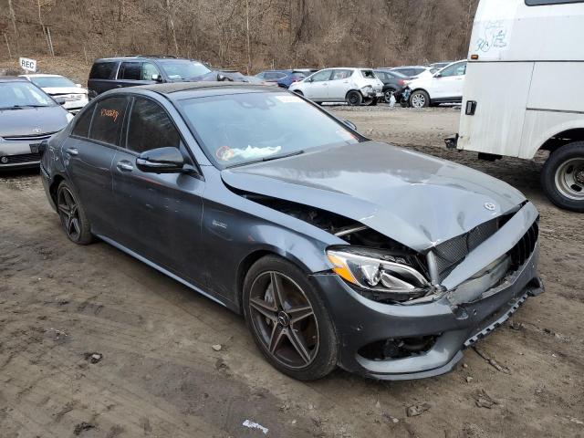 55SWF6EB4HU232134 - 2017 MERCEDES-BENZ C 43 4MATIC AMG GRAY photo 4