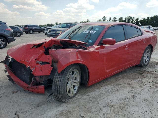 2C3CDXHG5DH730553 - 2013 DODGE CHARGER SXT RED photo 1