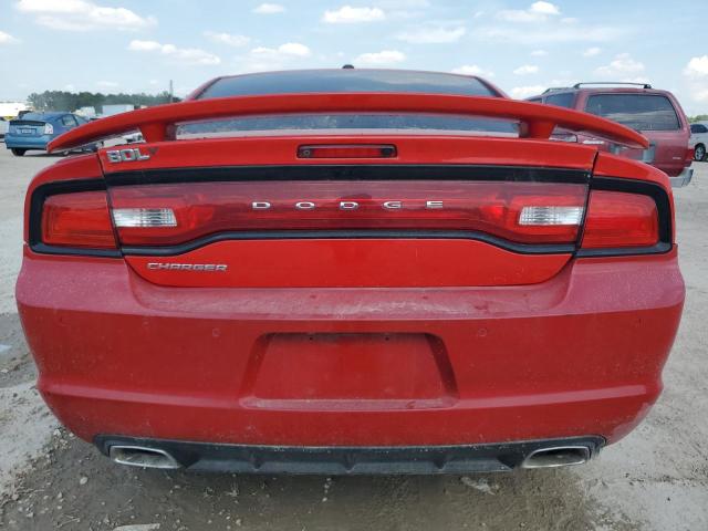 2C3CDXHG5DH730553 - 2013 DODGE CHARGER SXT RED photo 6